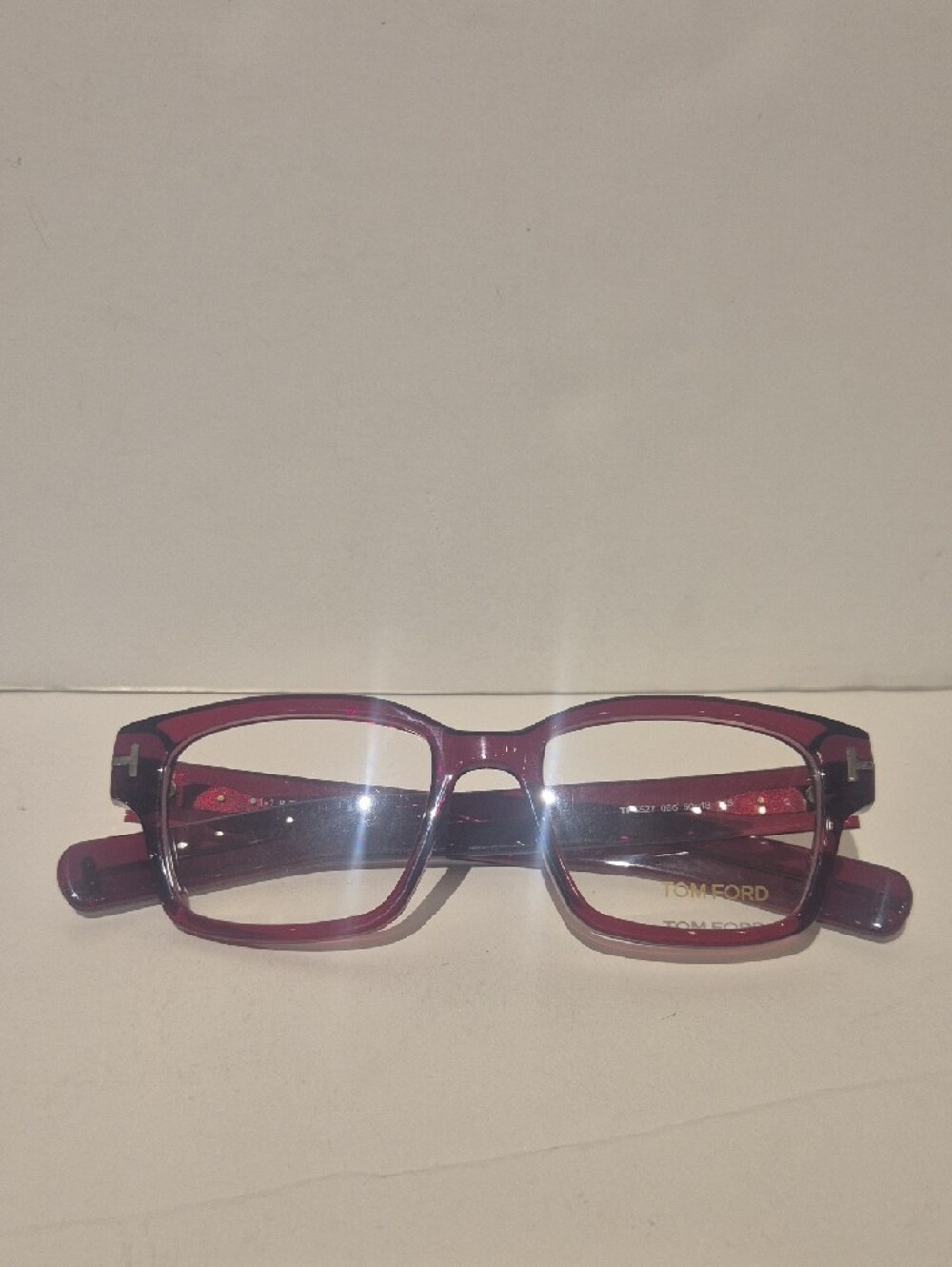 Tom Ford 5527 066 50 mm Red Eyeglasses - Picture 2 of 13
